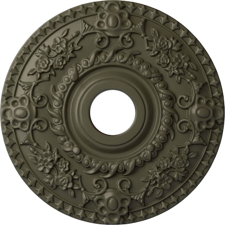 Ekena Millwork Rose Ceiling Medallion (Fits Canopies up to 7 1/4"), 18"OD x 3 1/2"ID x 1 1/2"P, Witch Hazel CM18ROWHF